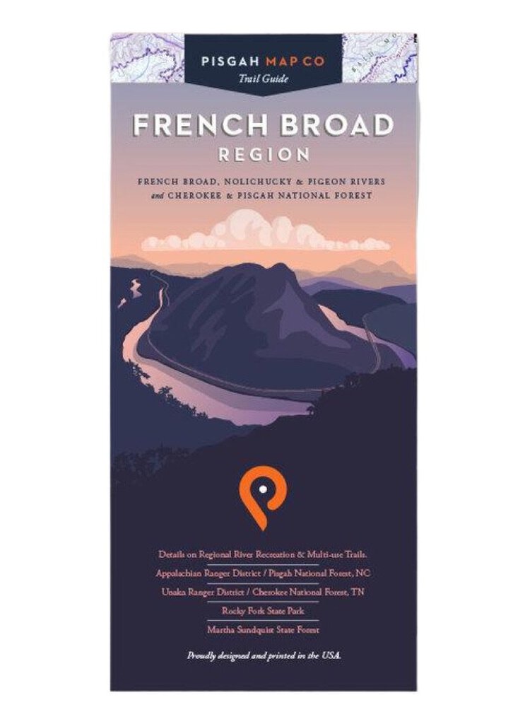 Pisgah Map Company French Broad Region Map