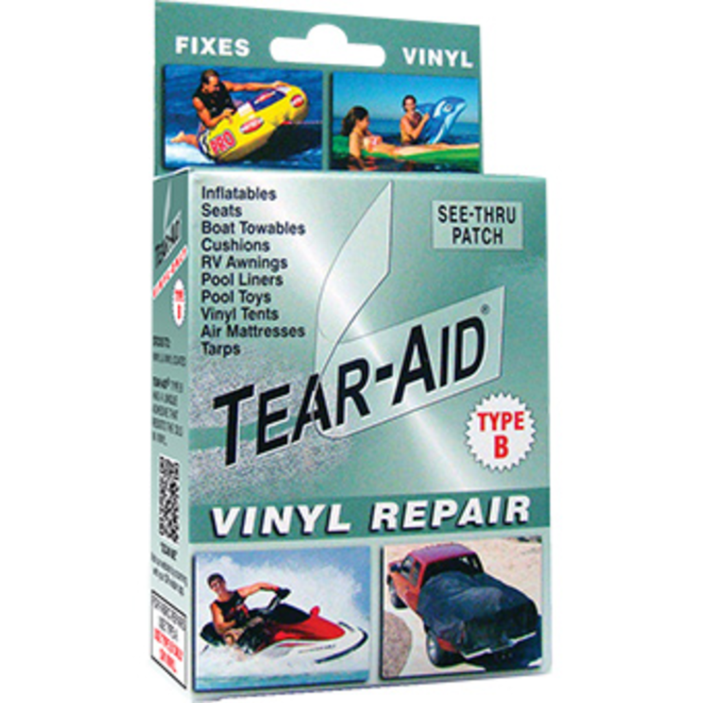 LHB INDUSTRIES Vinyl & Fabric Tear Mender, Clear Adhesive Patches
