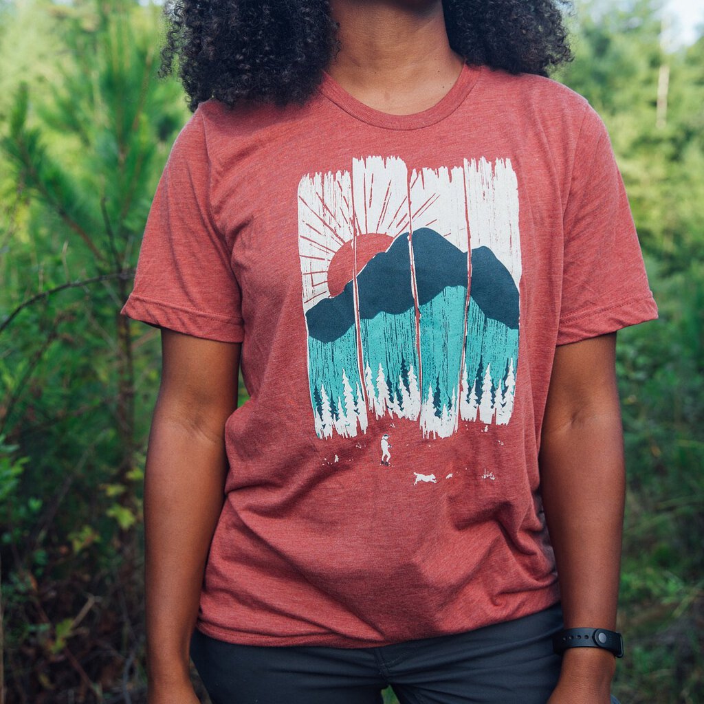 Menottees Day Ridge Tee, Rusty Red, S