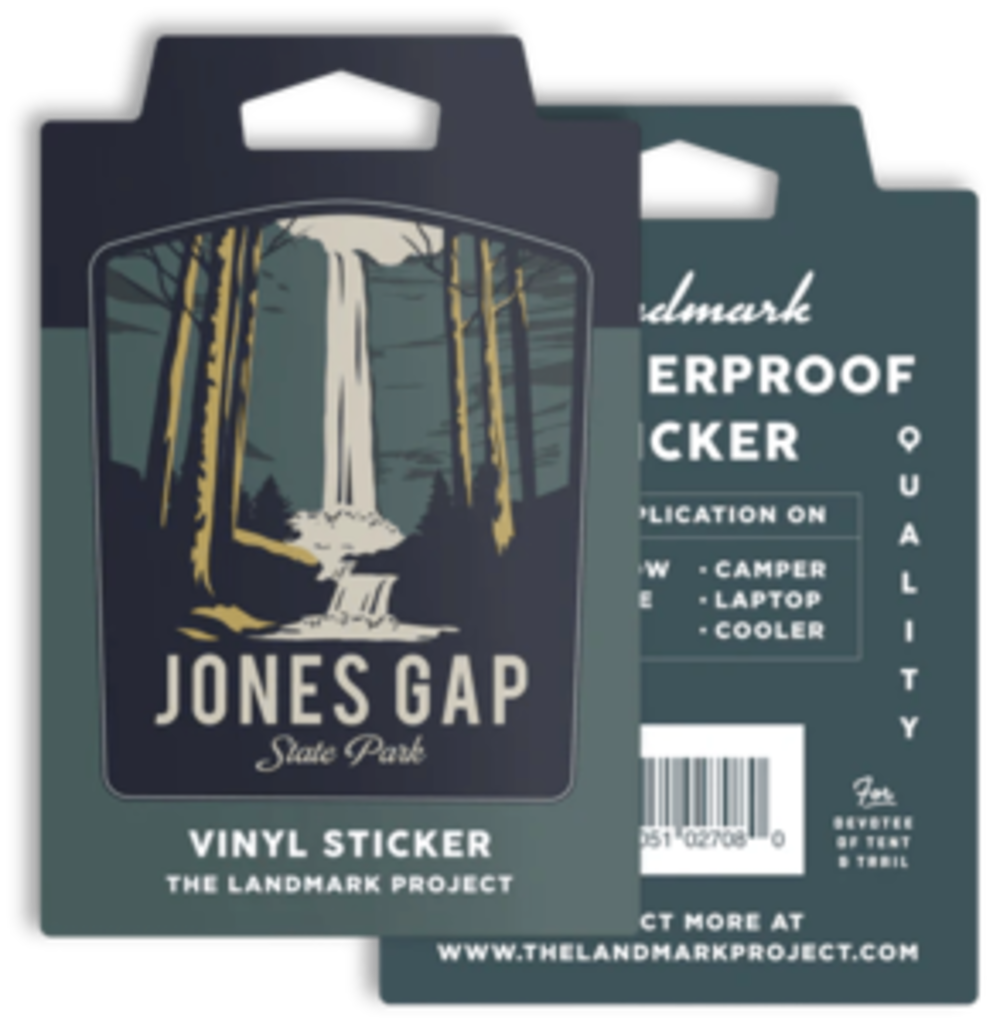 The Landmark Project Vinyl Sticker, Jones Gap – Second Gear WNC