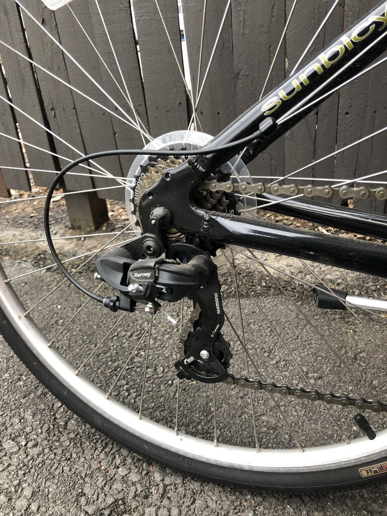 Sun Bicycles Ruskin Cruiser Bike, Black/Silver, 19"