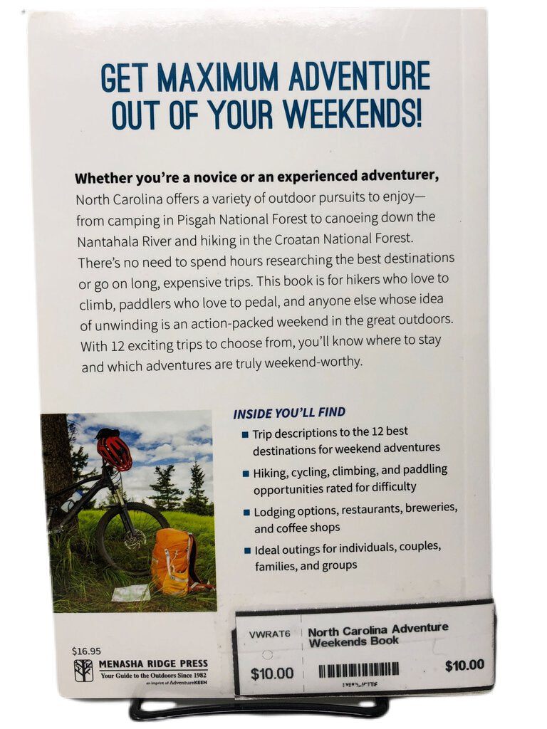 North Carolina Adventure Weekends Book