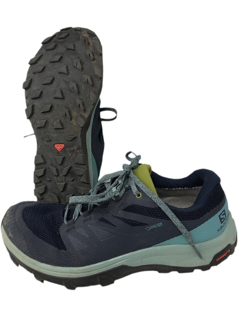 Salomon Outline GTX Shoes, Blue, Women's 8