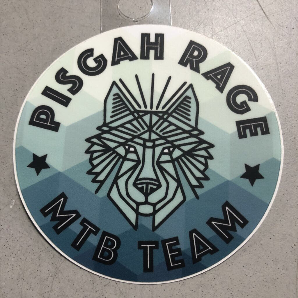 Pisgah Rage MTB Team Charity Sticker, Wolf – Second Gear WNC