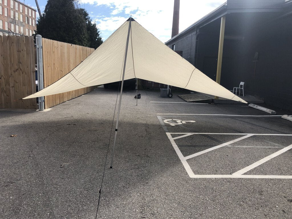 REI Camp Tarp With Set Up Kit, Tan, 16x16