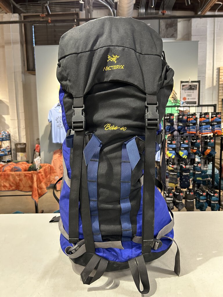 arcteryx backpack hiking Arc'teryx Bora 40 Backpack, Blue/Black