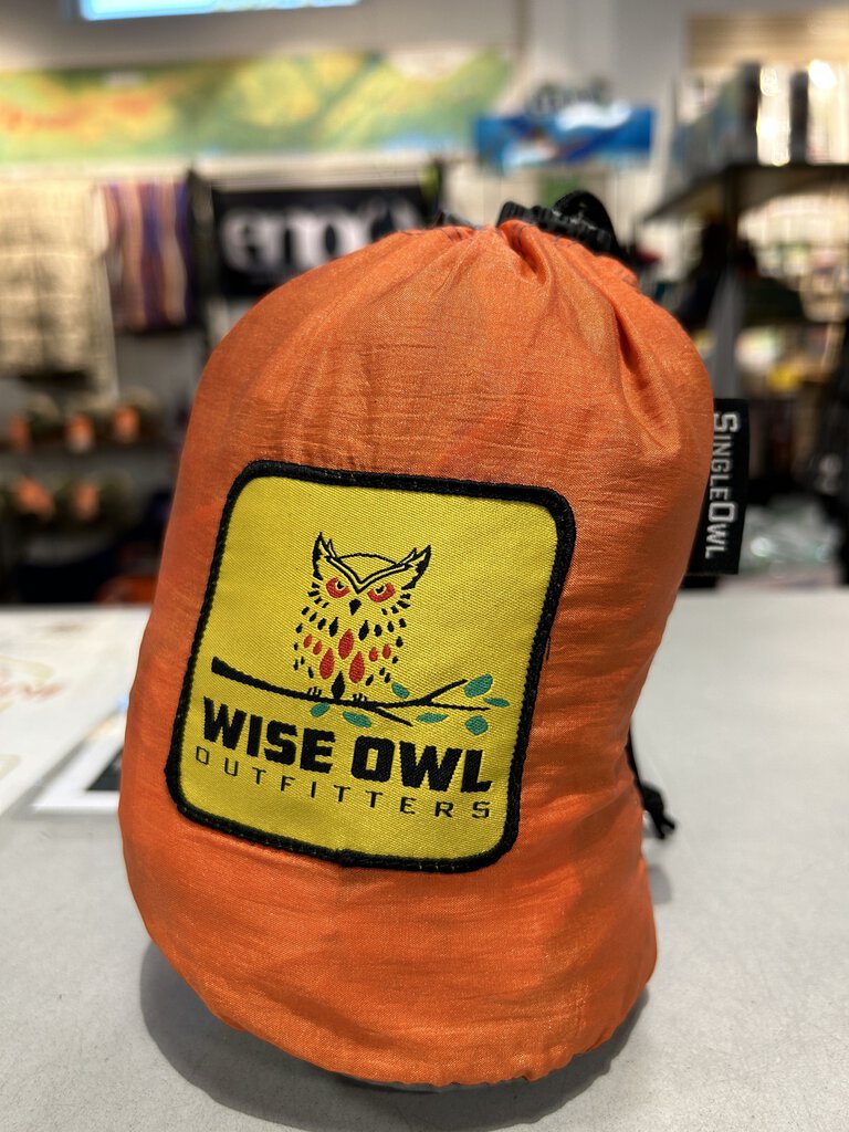 wise owl hängematte Wise Owl Outfitters Single Owl Hammock, Orange/Grey – Second Gear WNC