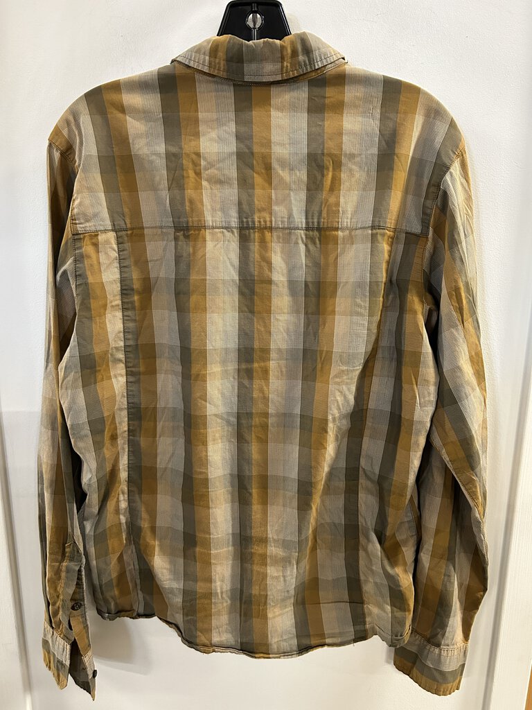 Arcteryx LS Button Up, Yellow/Sage, Men's S