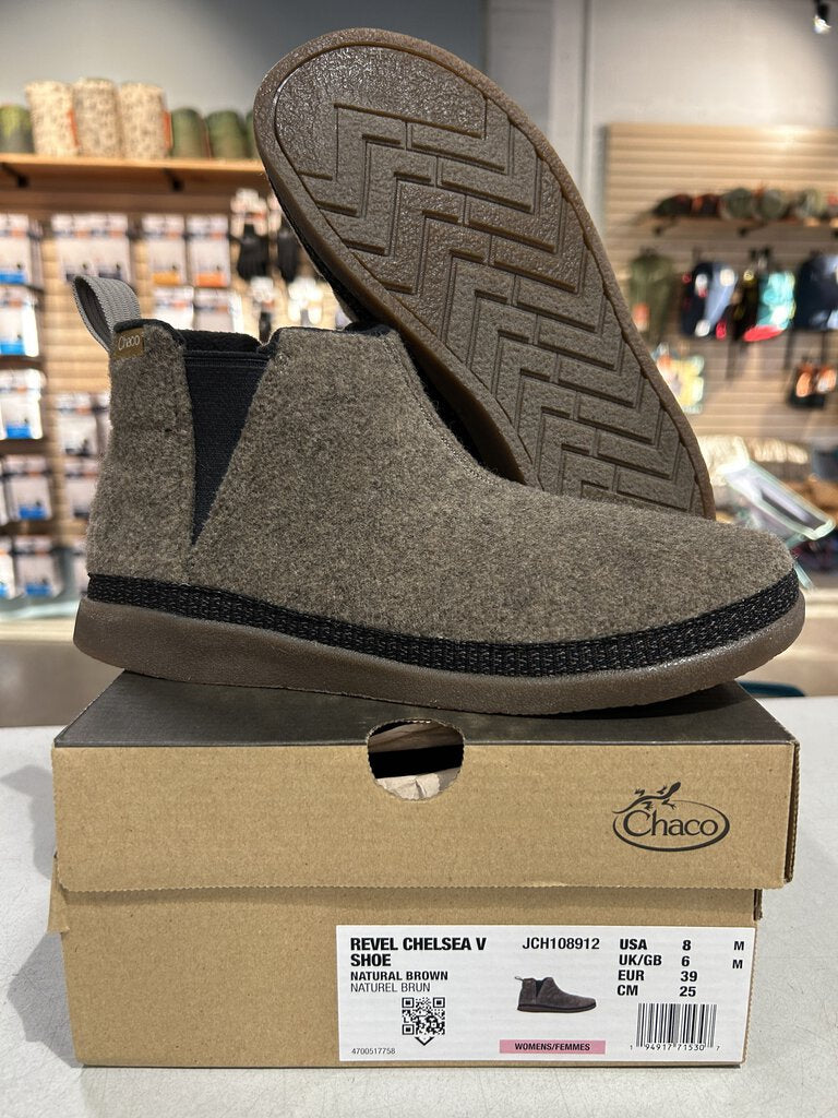 Chaco Revel Chelsea V Shoe, Brown, Women's 8 (Unused)