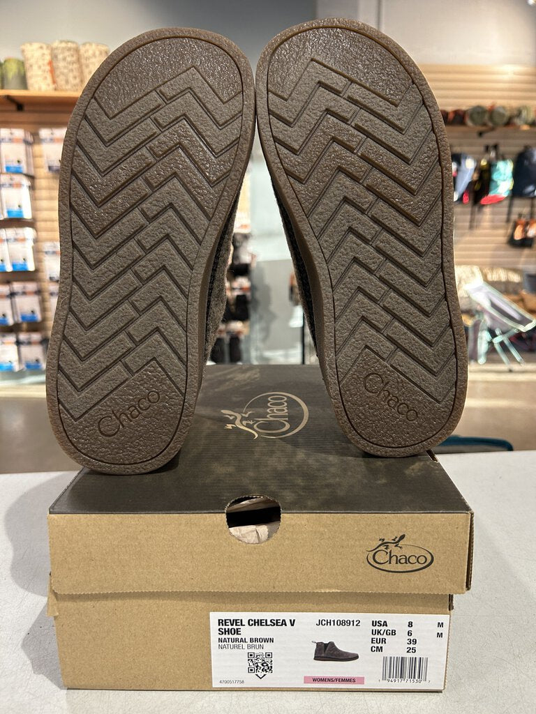 Chaco Revel Chelsea V Shoe, Brown, Women's 8 (Unused)