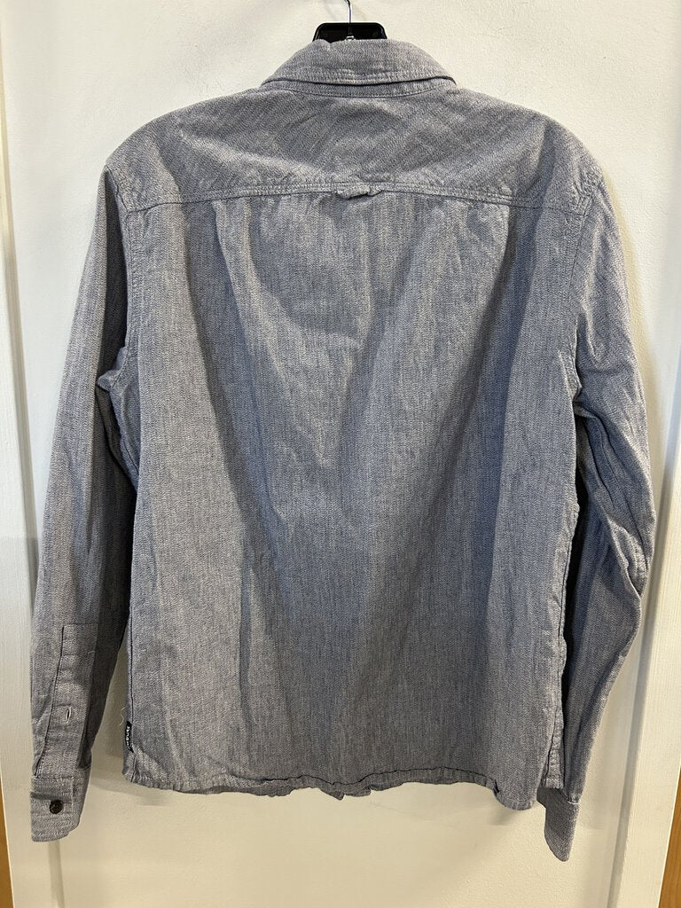 Prana Button Up, Blue, Men's S