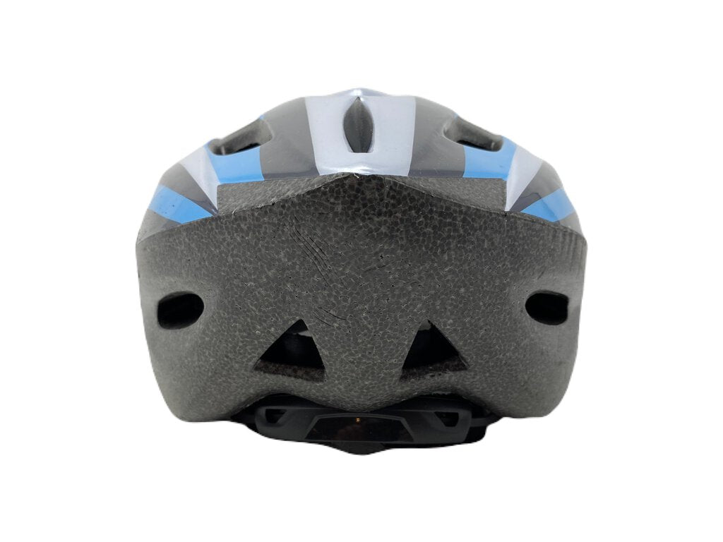 Bike Helmet, Blue/Silver, XL