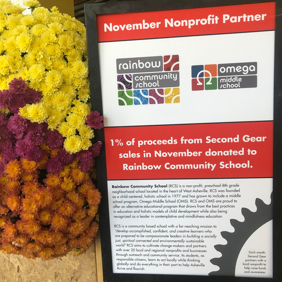 Second Gear's November Non-Profit: Rainbow Community School