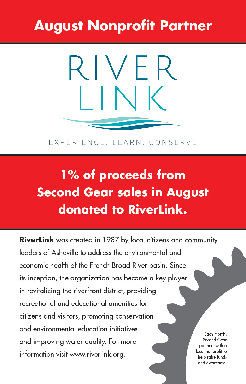 August Non-Profit: RiverLink