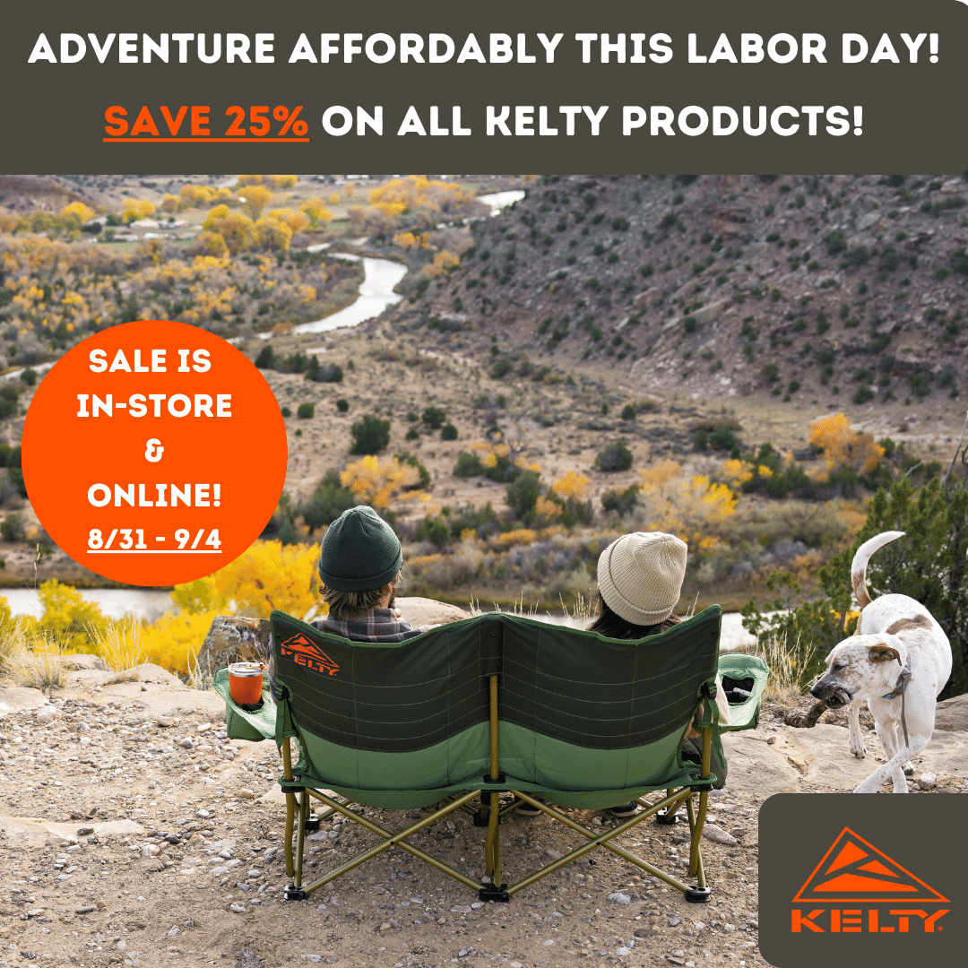 Save 25% On All Kelty Products This Labor Day Weekend!