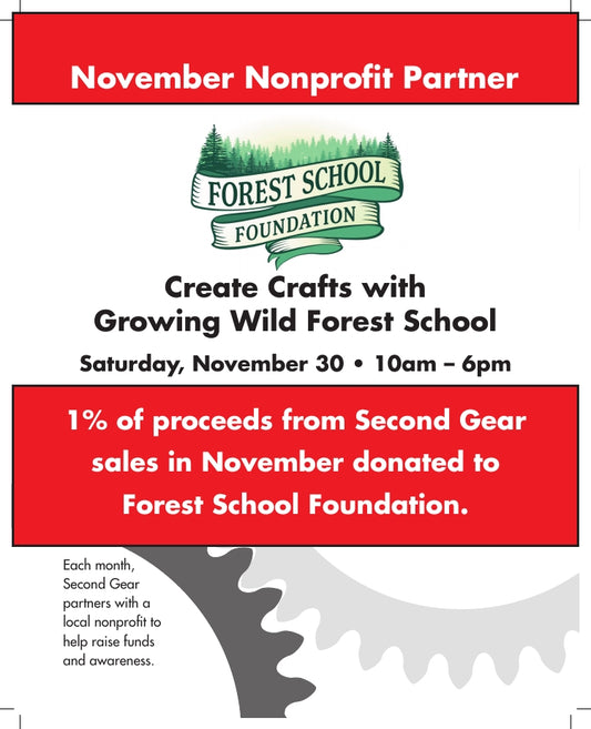 Come Crafting with the Forest School Foundation Saturday, November 30th