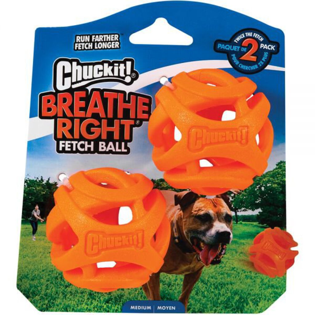 Chuck It Breathe Right Fetch Balls, 2 pk