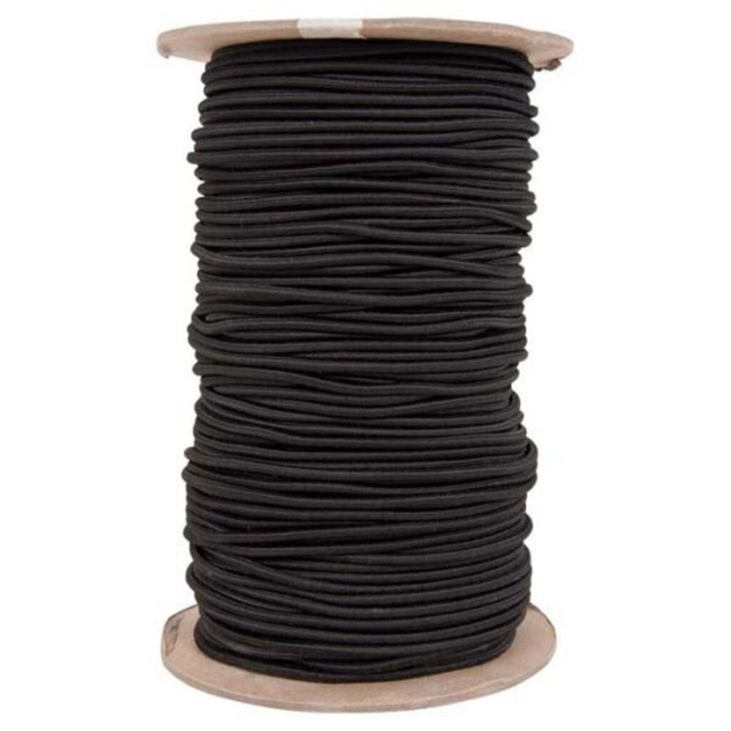 Liberty Mountain 3/16" Shock Cord per foot, Black