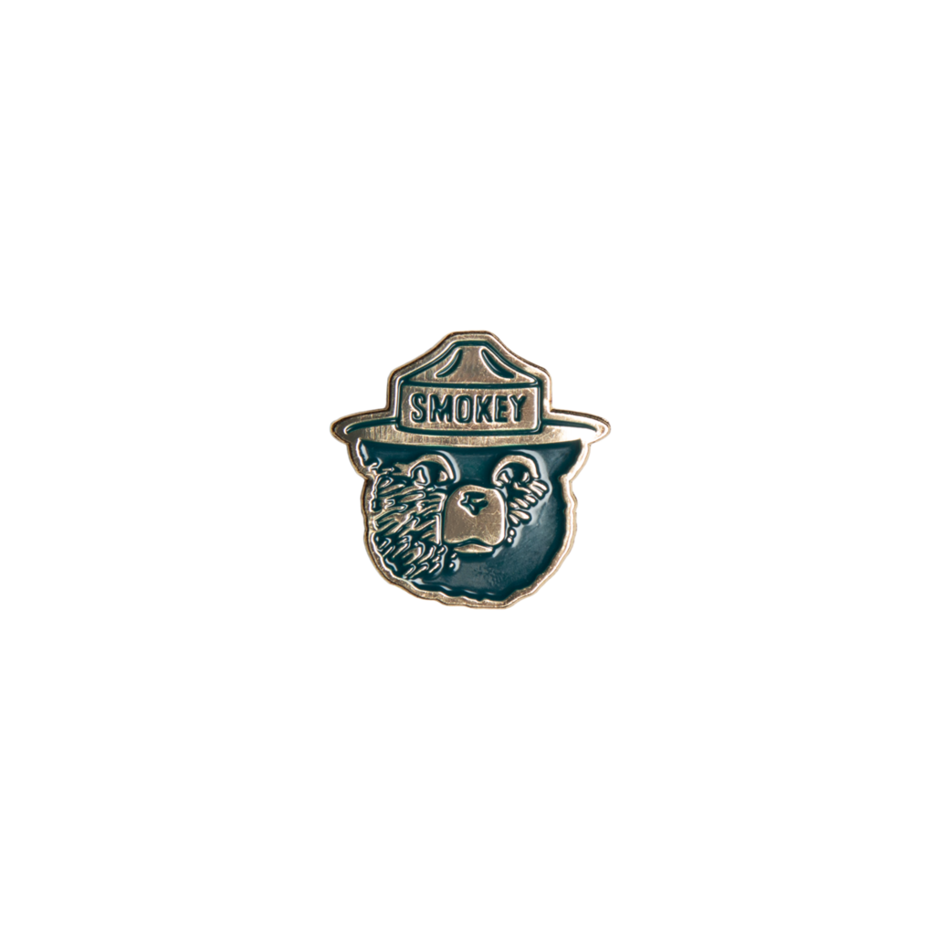 The Landmark Project Enamel Pin, Smokey the Bear