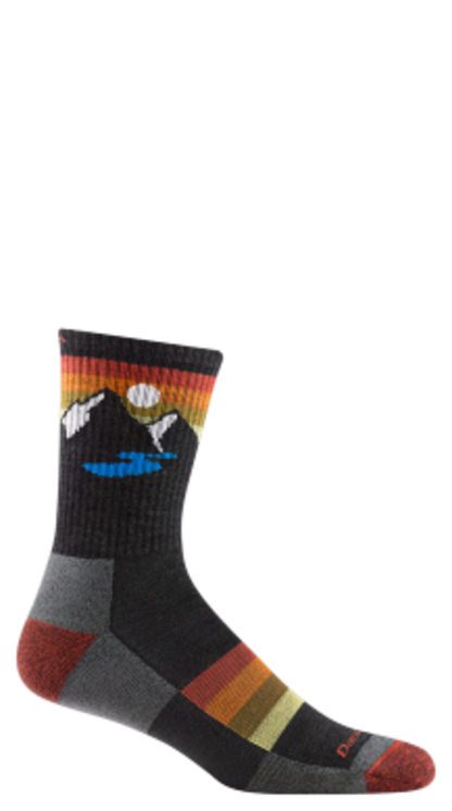 Darn Tough Men's Sunset Ridge Micro Crew Lightweight Hiking Sock