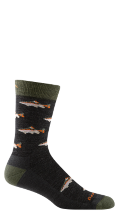 Darn Tough Men's Spey Fly Crew Lightweight Lifestyle Sock