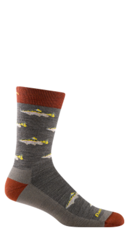 Darn Tough Men's Spey Fly Crew Lightweight Lifestyle Sock