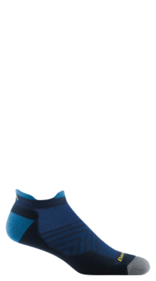 Darn Tough Run No Show Tab Ultra-Lightweight w/ Cushion Sock, Eclipse, Men's L / Style 1039