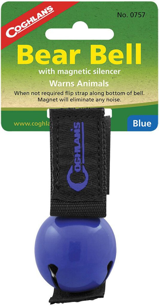 Coghlans Bear Bell w/ Magnetic Silencer (Assorted Colors)