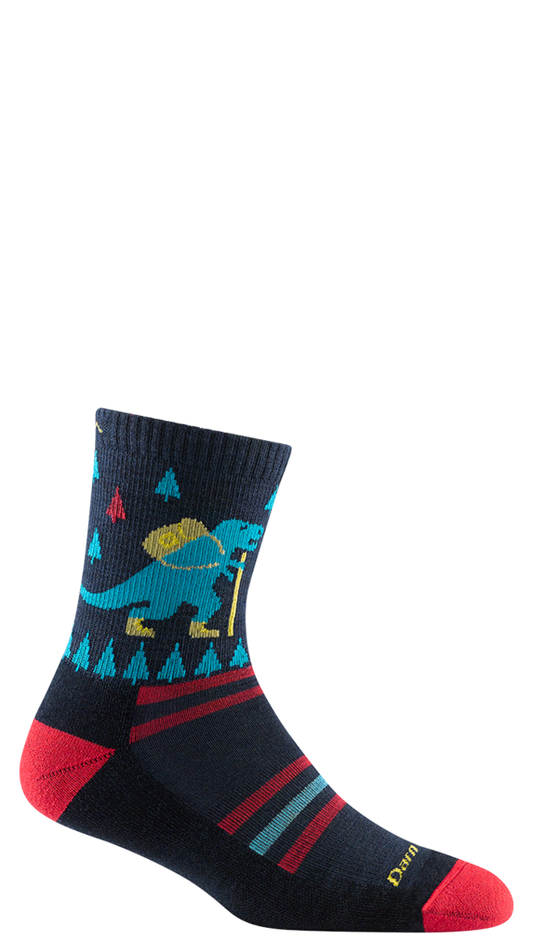 Darn Tough Kids Ty-Ranger-Saurus Micro Crew Lightweight Hiking Sock