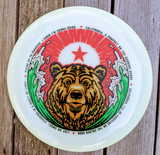 Funn & Frolic Estimated Cal Bear Frisbee, 175g (Glow)