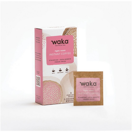 Waka Coffee 100% Ethiopian Freeze Dried Instant Coffee (Box of 8)