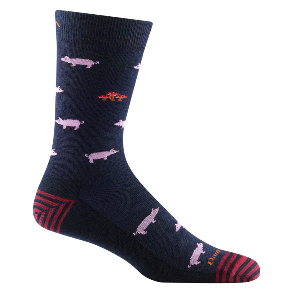 Darn Tough Men's Truffle Hog Crew Lightweight Lifestyle Sock