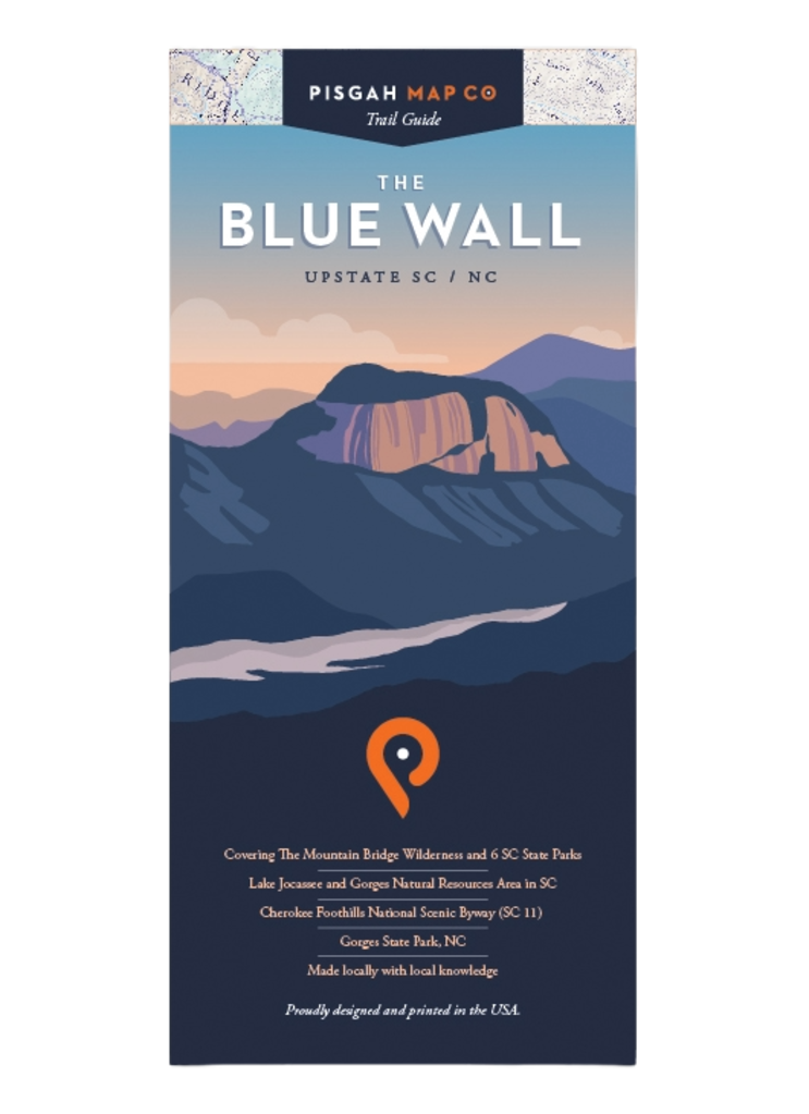 Pisgah Map Company The Blue Wall Map