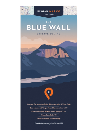 Pisgah Map Company The Blue Wall Map