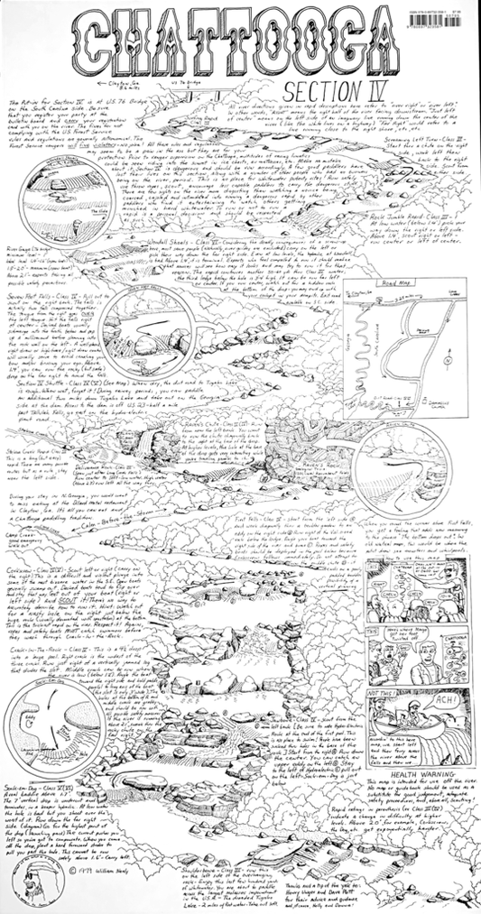 William Nealy, Chattooga Section IV, Cartoon Map