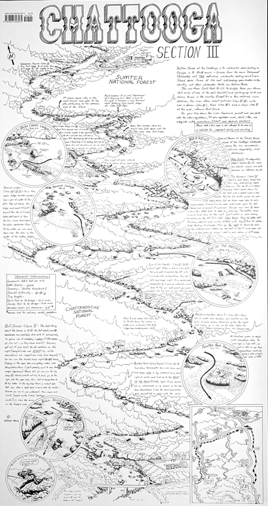 William Nealy, Chattooga Section III, Cartoon Map