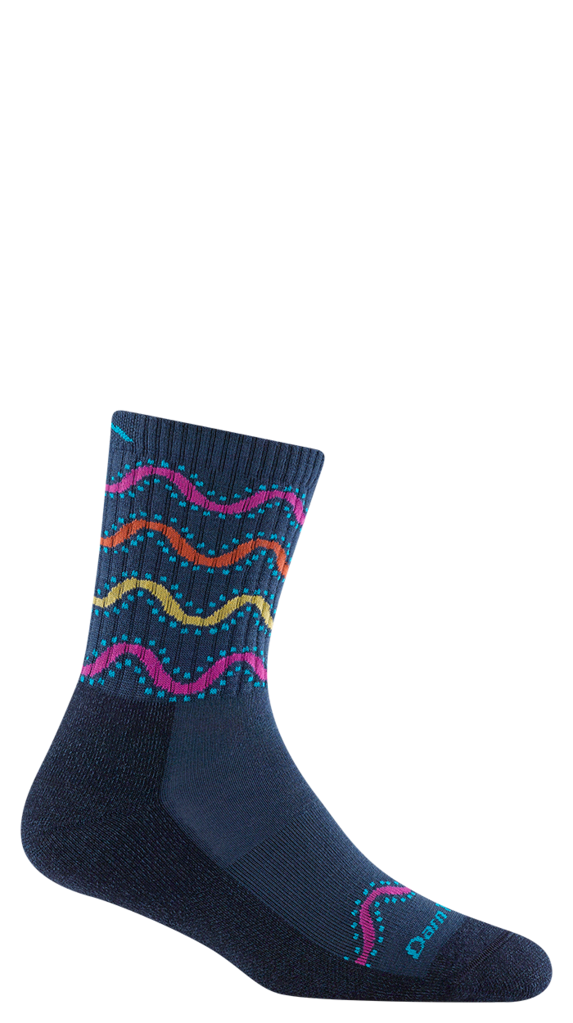 Darn Tough Wandering Stripe Micro Crew Lightweight w/ Cushion Hike Socks