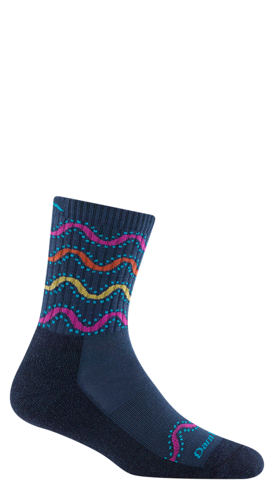 Darn Tough Wandering Stripe Micro Crew Lightweight w/ Cushion Hike Socks