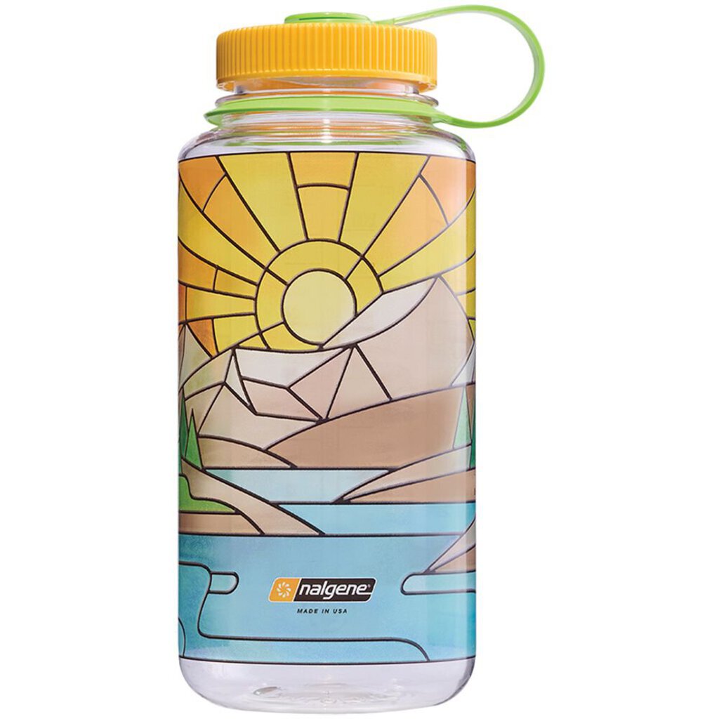 Nalgene Wide Mouth Sustain Stained Glass Water Bottle, 32oz