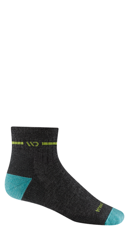 Wide Open Women's Single Stripe Midweight 1/4 Sock