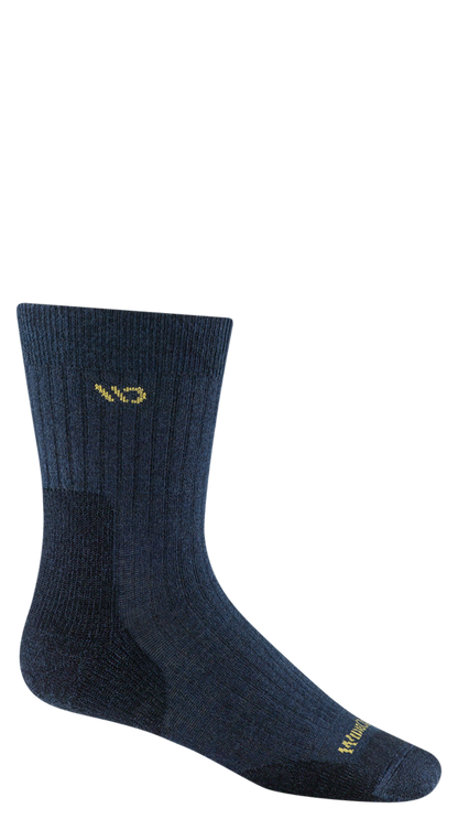 Wide Open Men's Solid Midweight Micro Crew Sock