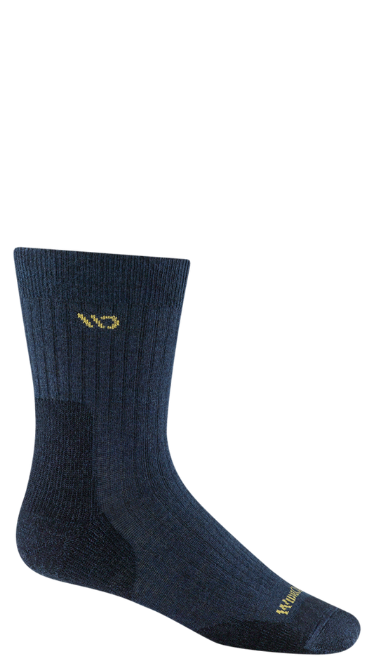 Wide Open Men's Solid Midweight Micro Crew Sock