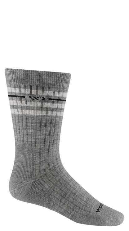 Wide Open Men's Vintage Stripe Midweight Crew Sock