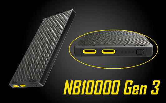 Nitecore NB10000 Gen 3 Quick-Charge USB-C Dual Port 10000mAh Power Bank
