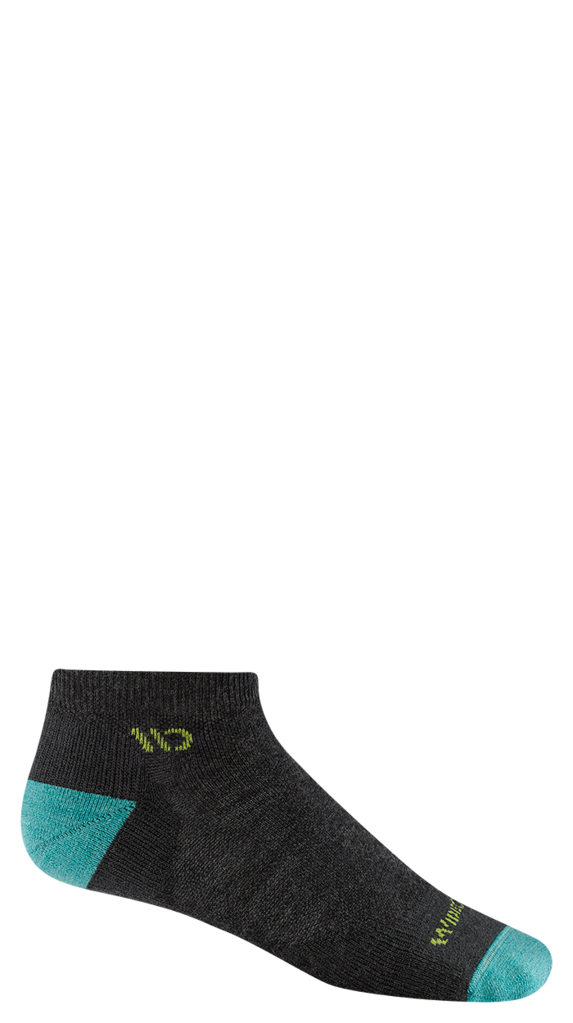 Wide Open Women's Solid Midweight No-Show Sock