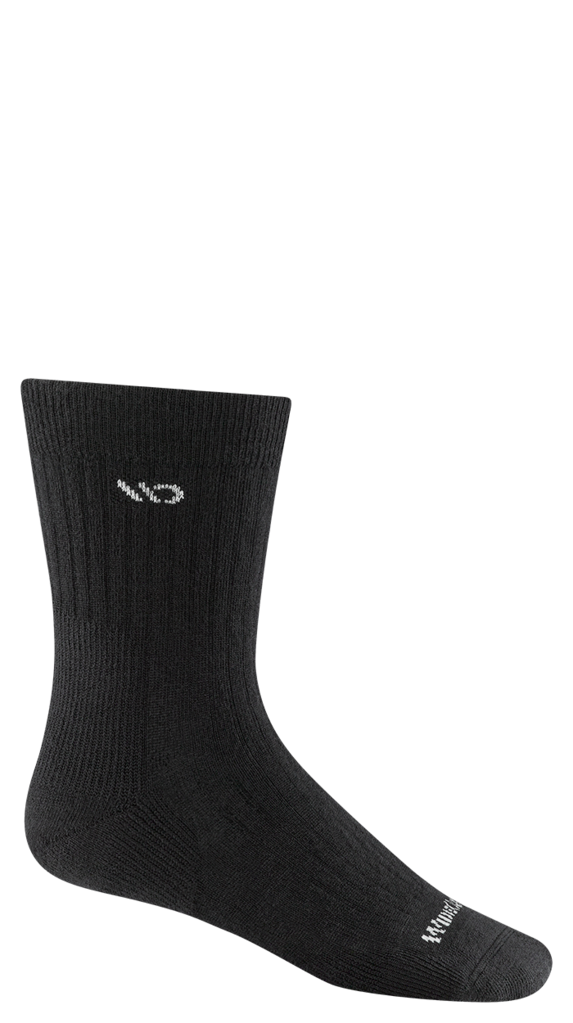 Wide Open Men's Solid Midweight Micro Crew Sock