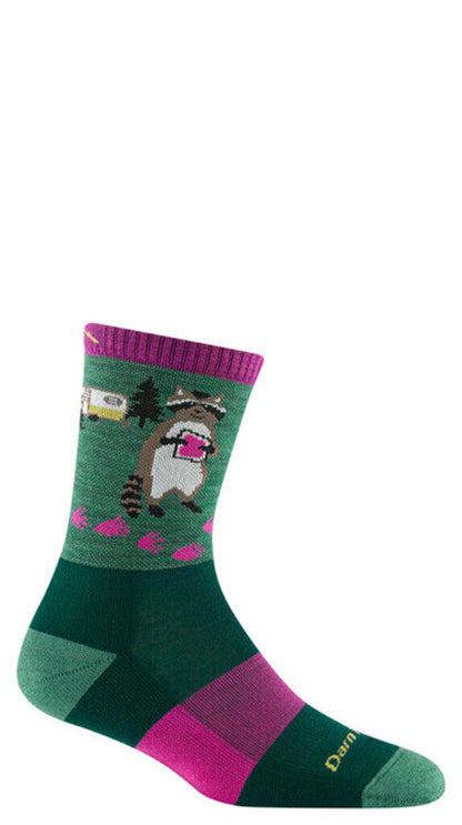Darn Tough Women's Critter Club Micro Crew Lightweight w/ Cushion Hike Sock, Taupe, Women's / Style 5001
