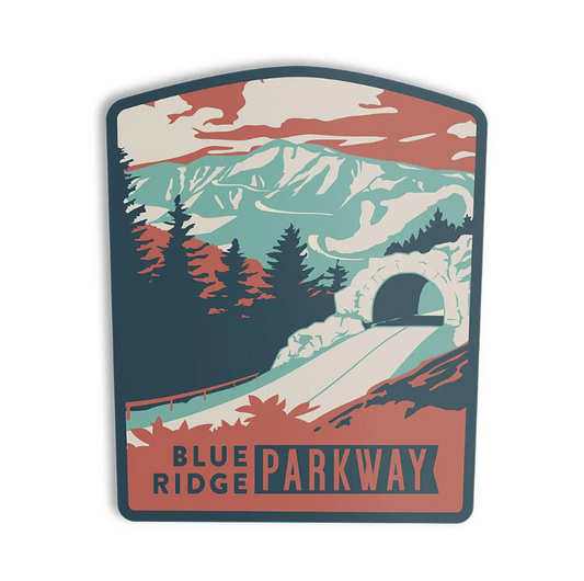 The Landmark Project Vinyl Sticker, Blue Ridge Parkway