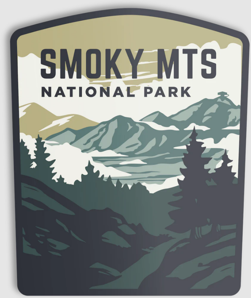 The Landmark Project Vinyl Sticker, Smoky Mountains National Park