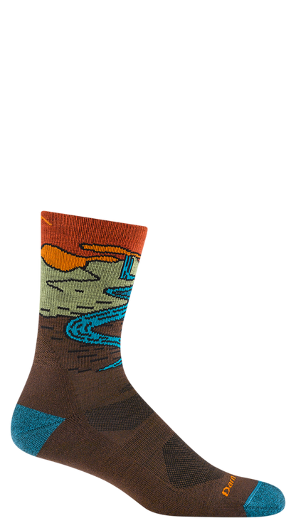 Darn Tough Chasing Waterfalls Micro Crew Lightweight w/ Cushion Hike Socks